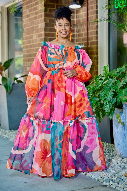 pink sky dress Pink Sky Midi Dress