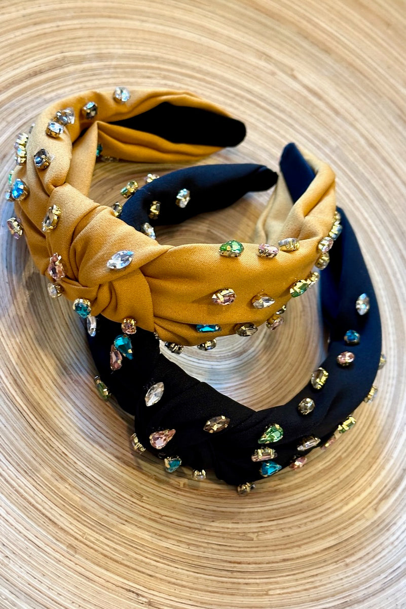 Jewel Knotted Headband 2 Colors
