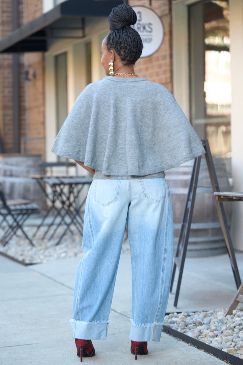 Button Front Caplet Sweater -FINAL SALE – pinkskyboutique.com