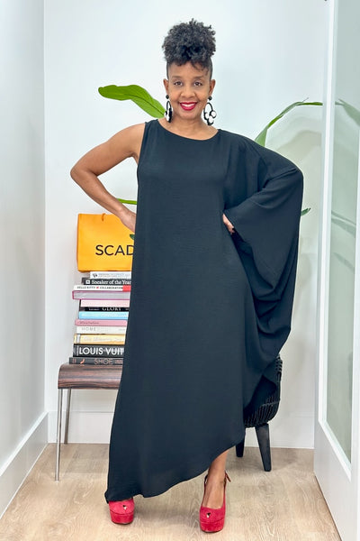 long maternity dresses Plus Size Chiffon Double Skirt Off-Shoulder Sheer Maternity Dress